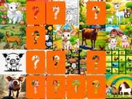 Farm Animals Memory Cards