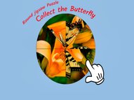 Round Jigsaw Puzzle Collect The Butterfly