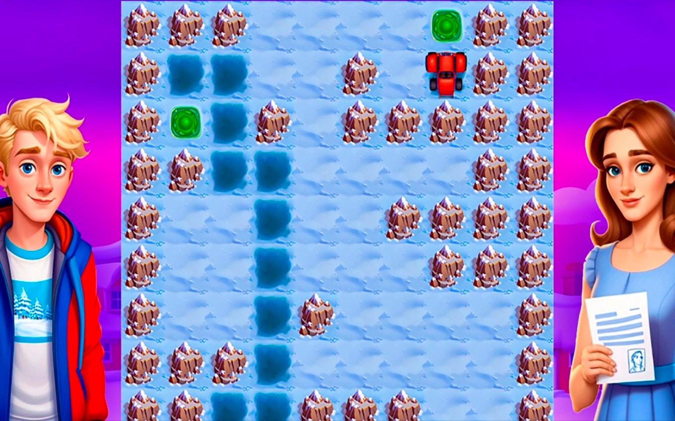 Xmas Snow Challenge Maze Puzzle